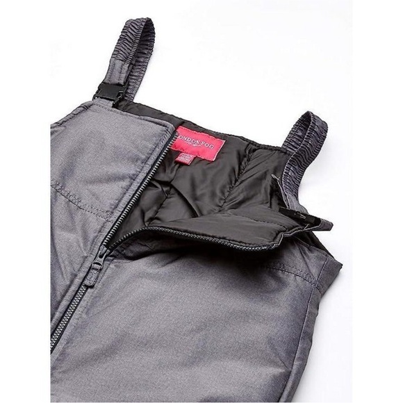 LONDON FOG Big Girls' Classic Heavyweight Snow Bib Ski Pant- 10/12 - Picture 2 of 4